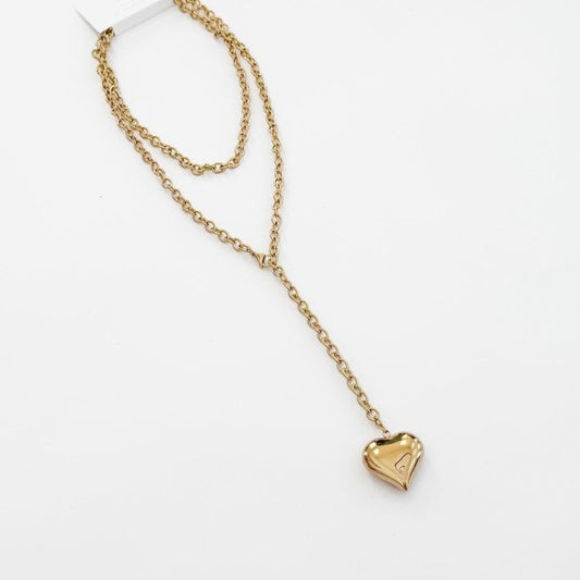 Layered In Love Wrapped Necklace, Gold