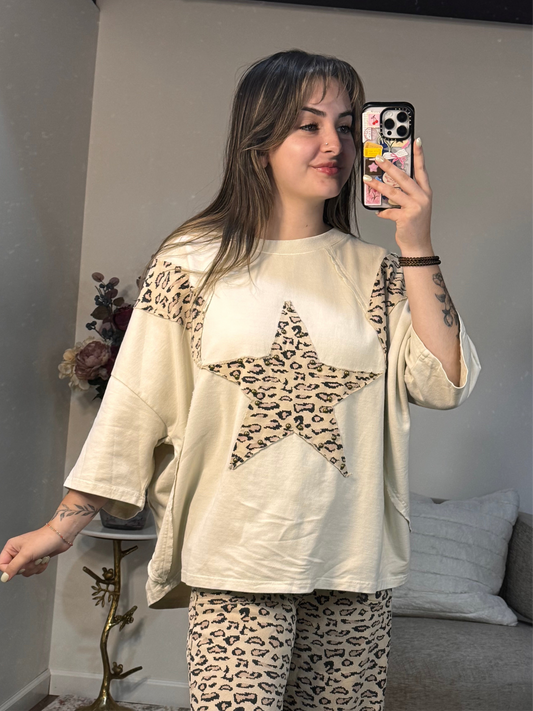 Nala Cheetah Star Top
