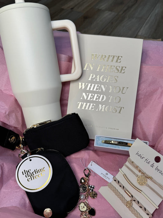 wristlet notebook hydrojug bag charm jewelry gift set