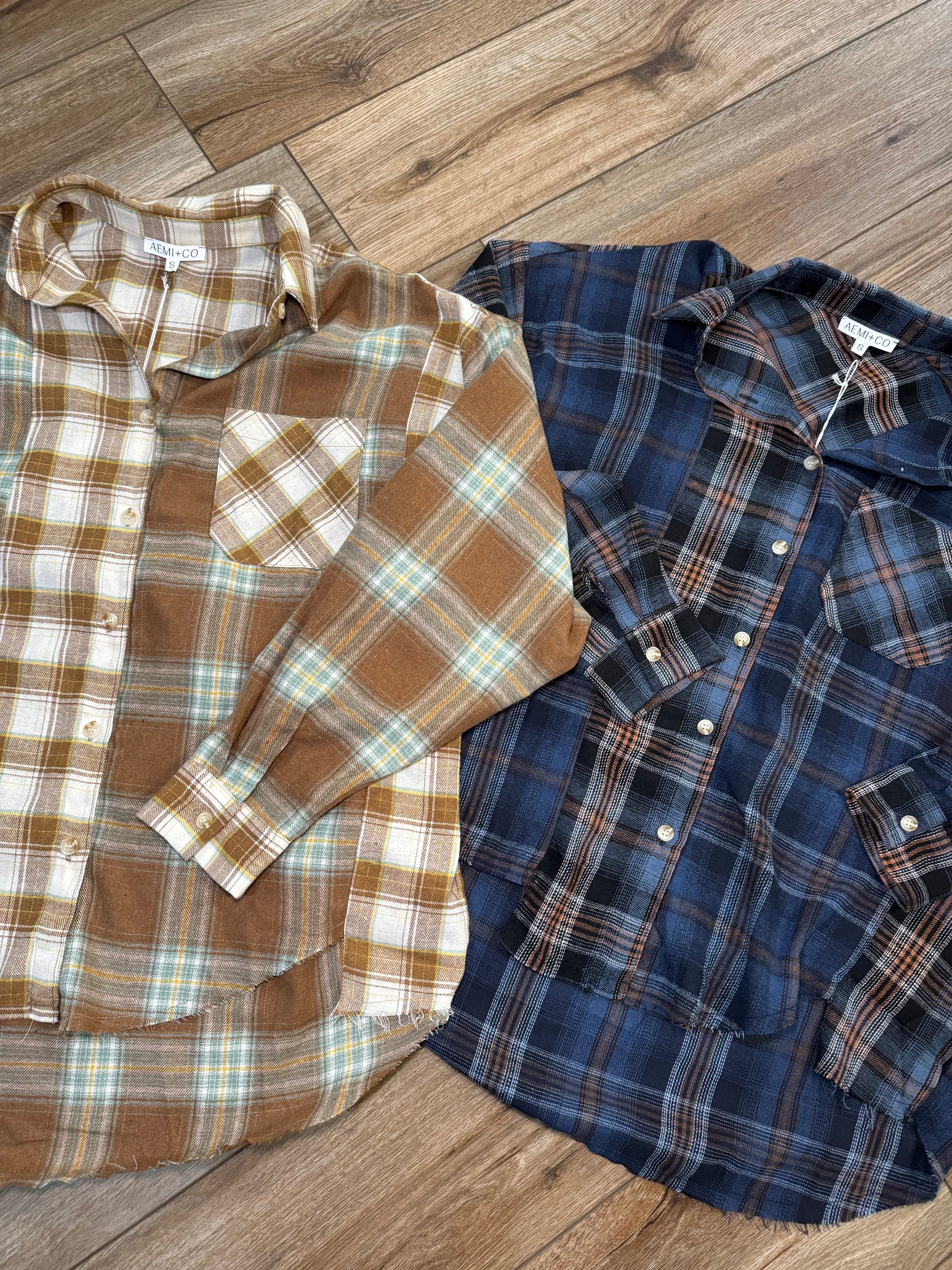  patchwork plaid flannel women's fall winter
