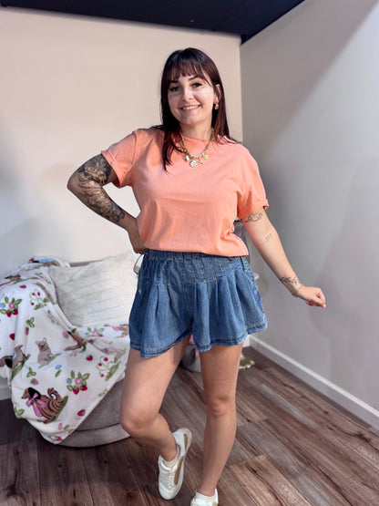 comfortable everyday tshirt for women coral