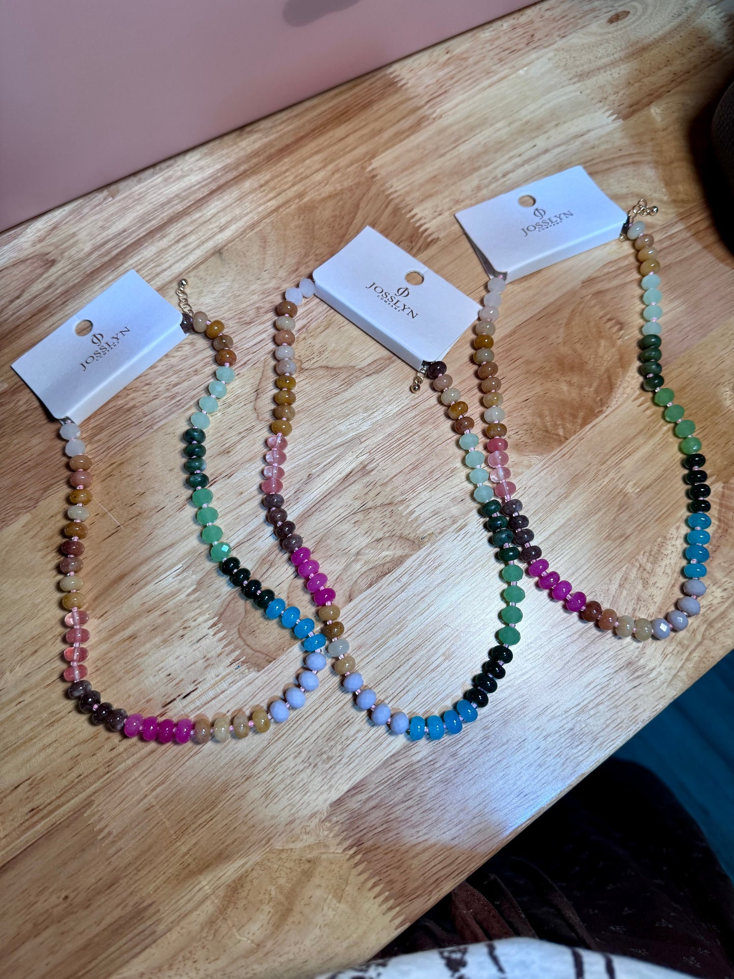 colorful beaded necklaces, agate bead jewelry, layered summer necklaces, trendy beaded chokers, or semi-precious gemstone necklaces