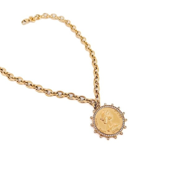 Love Each Other More Pendant Necklace, Gold