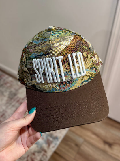 'Spirit Led' embroidered jacquard faith-based trucker hat