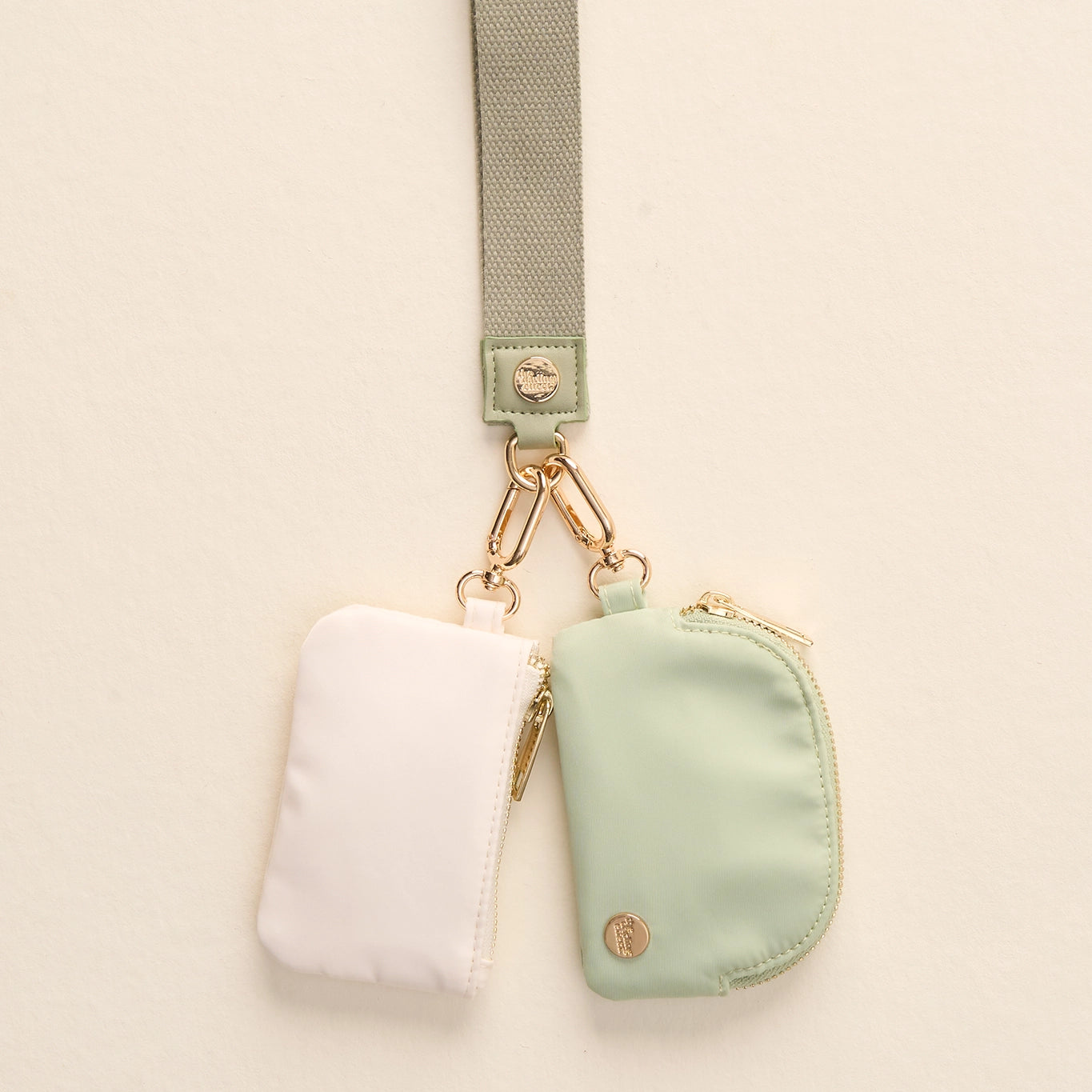 Dynamic Duo Pouch Wristlet - Sage