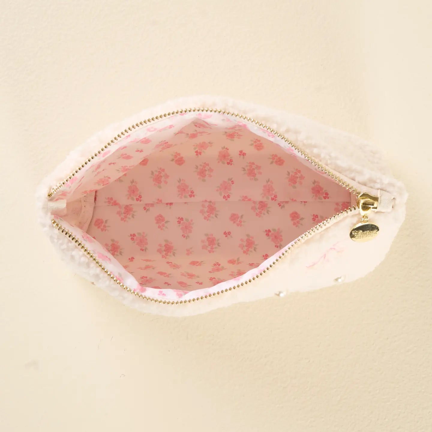 Teddy Pouch - Bows Pink