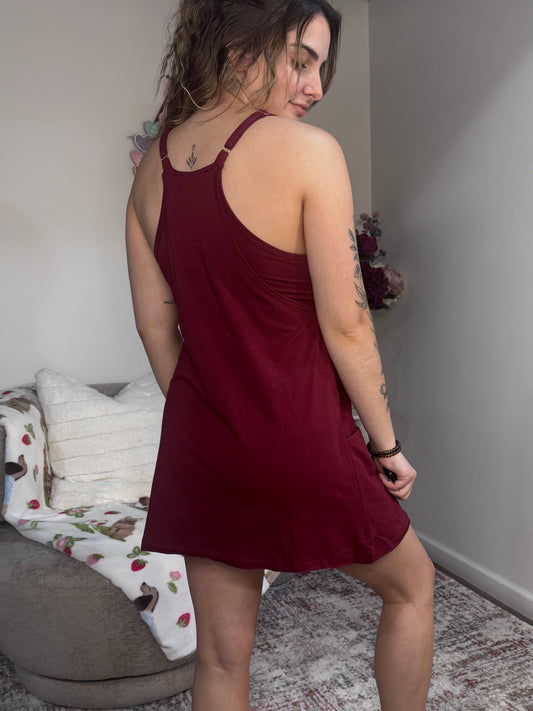 Mini Dress with Built-In Romper