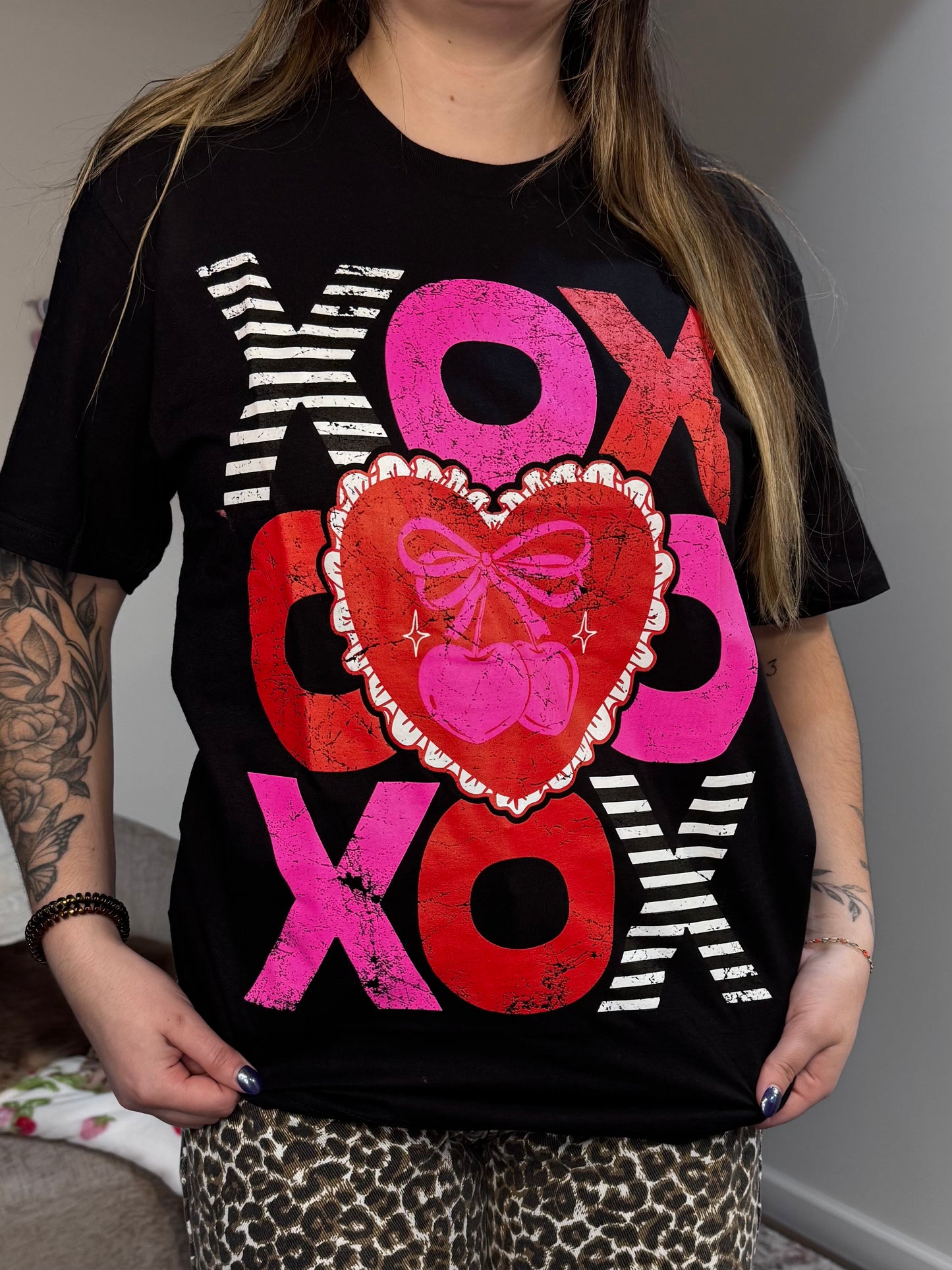 XOXO Stacked Graphic T-shirt