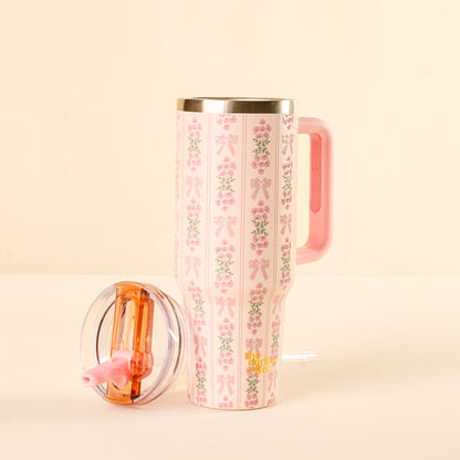 40 oz Lifestyle Flip Straw Tumbler - Oh So Fancy Pink