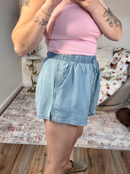 Lyocell Drawstring Shorts – Lightweight Summer Shorts