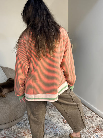 Savannah Striped Long Sleeve Shirt