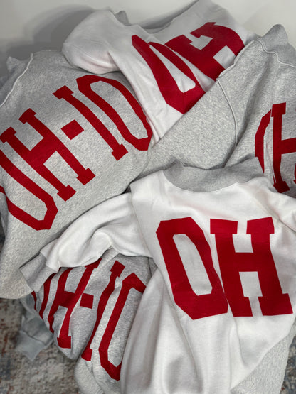 'OH-IO' & OH Reversible Mock Neck Sweatshirt