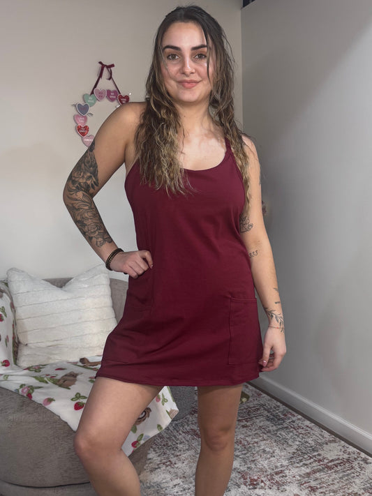 Mini Dress with Built-In Romper