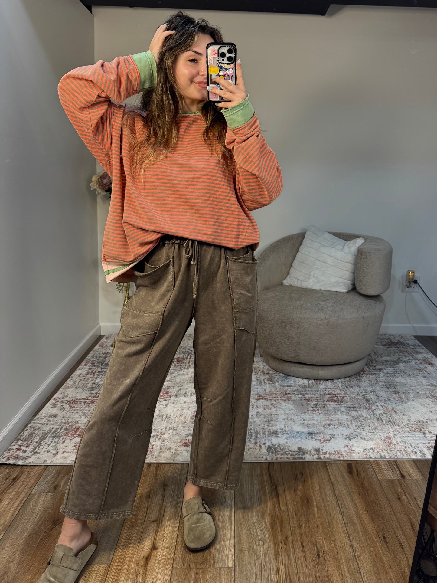 Savannah Striped Long Sleeve Shirt