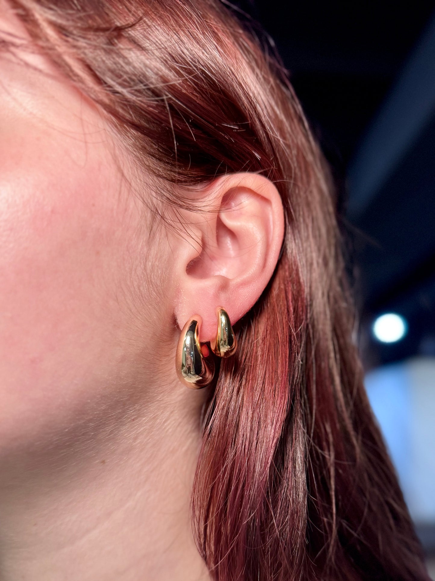 gold hoop earring sets, rhinestone huggie earrings, hypoallergenic earrings for sensitive ears, chunky hoop earrings, or trendy ear stacking sets