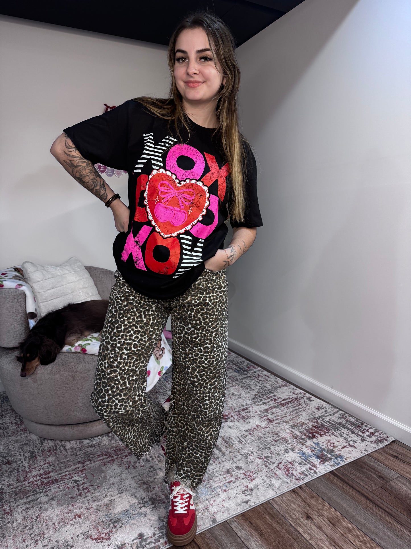 XOXO Stacked Graphic T-shirt