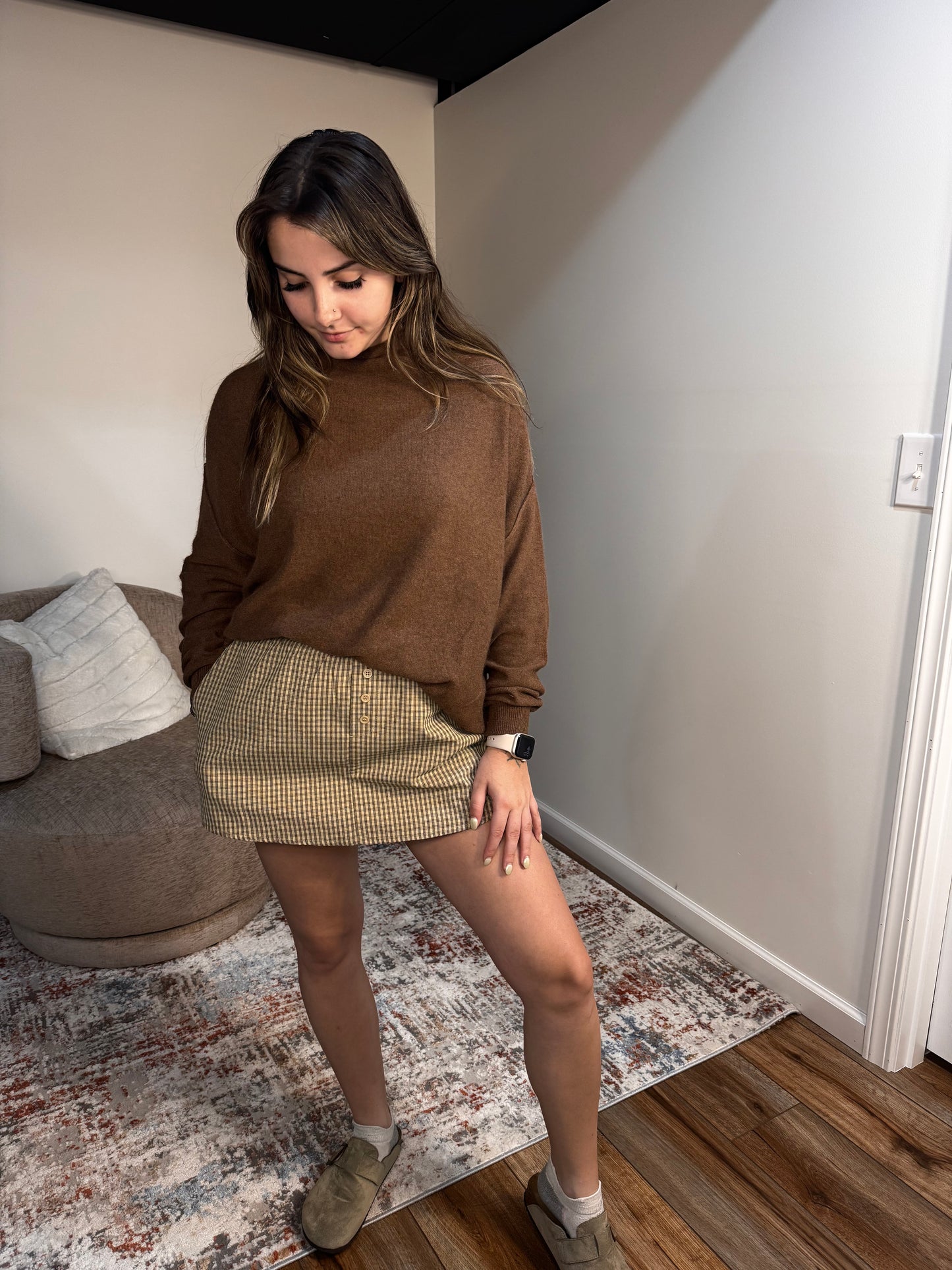 Meredith Oversized Slouch Neck Knit Sweater (multiple colors)