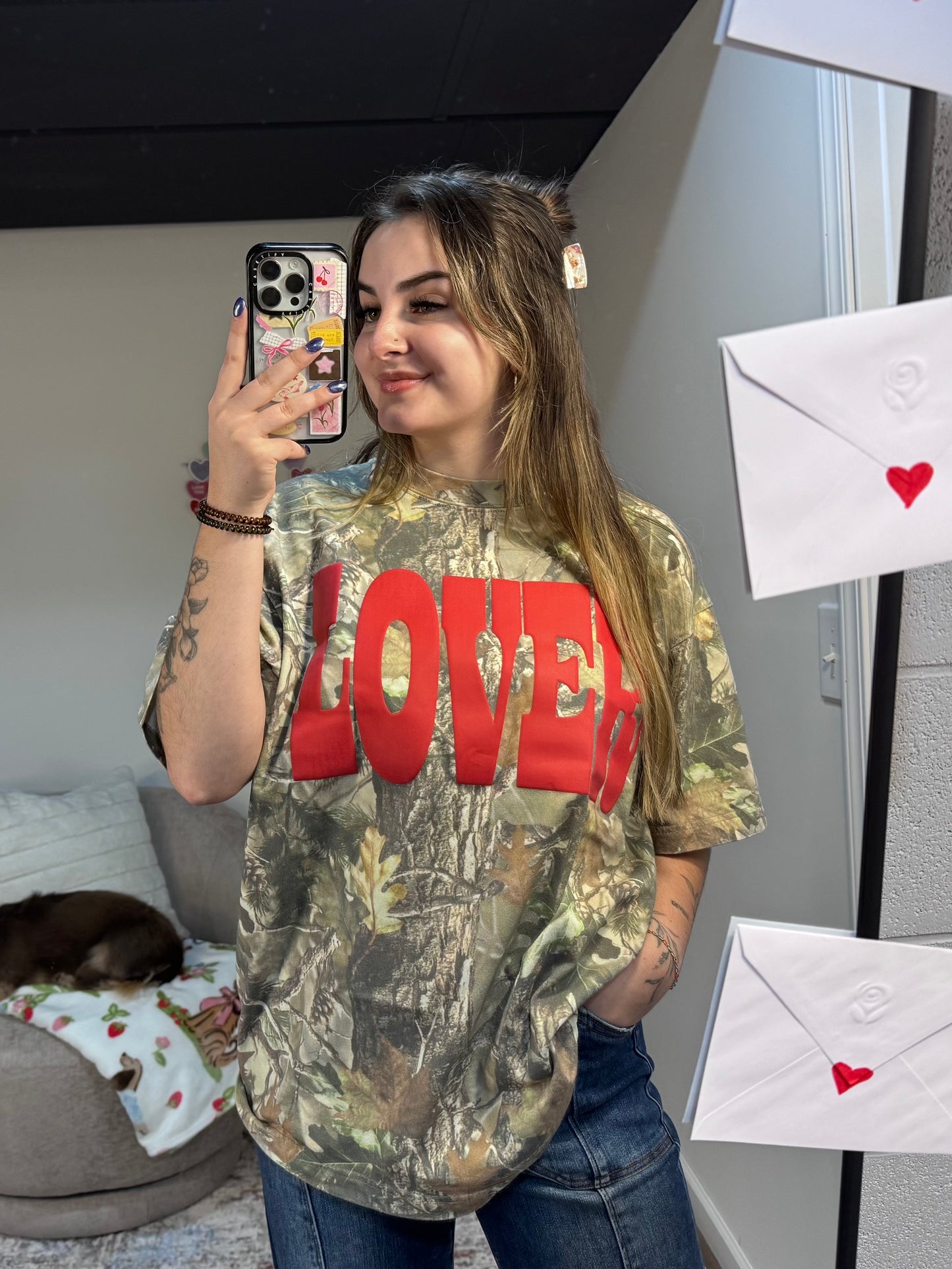 LOVER Camo Western Boxy T-shirt