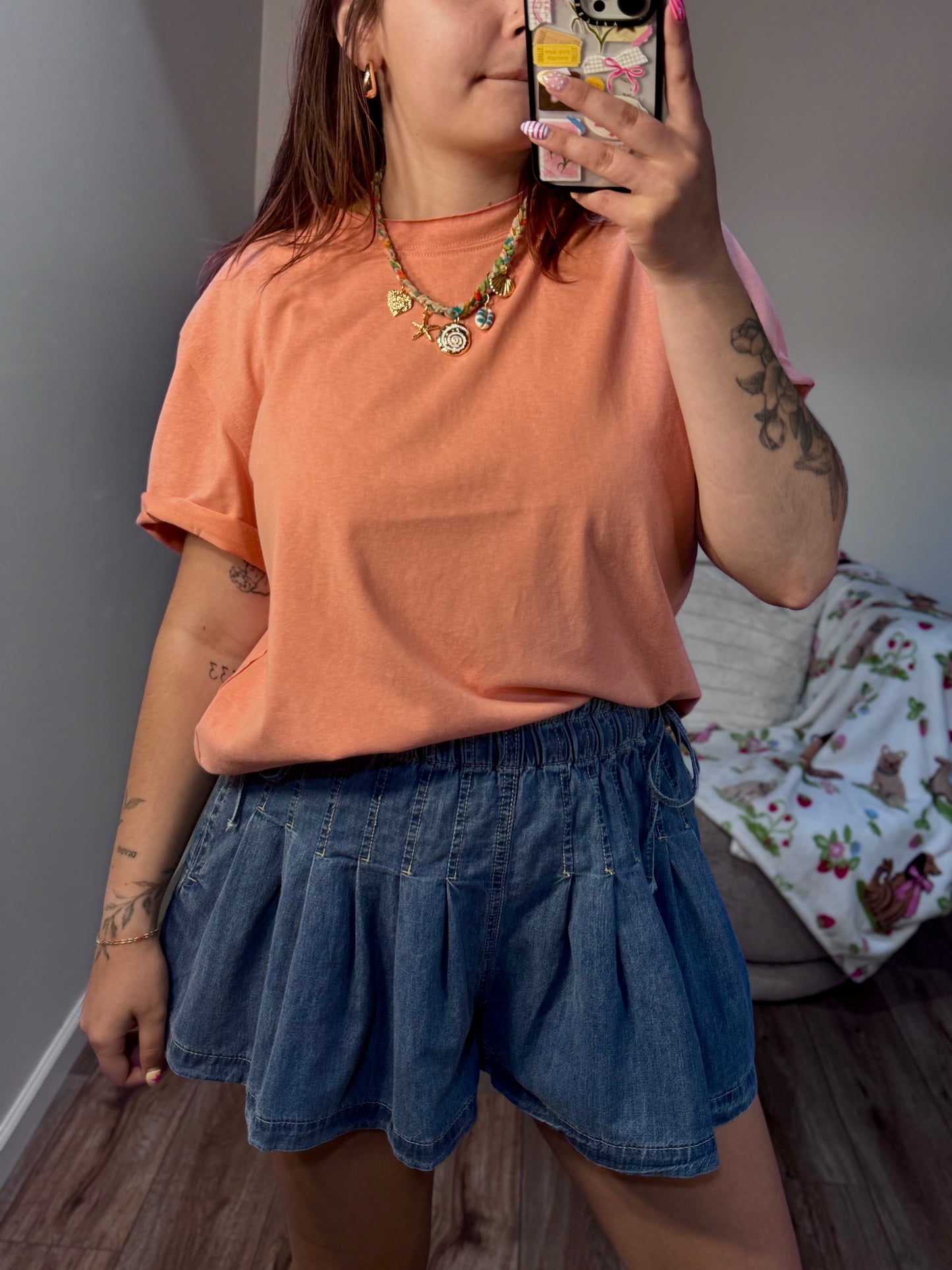 comfortable everyday tshirt for women coral
