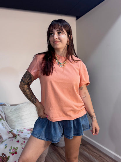 comfortable everyday tshirt for women coral