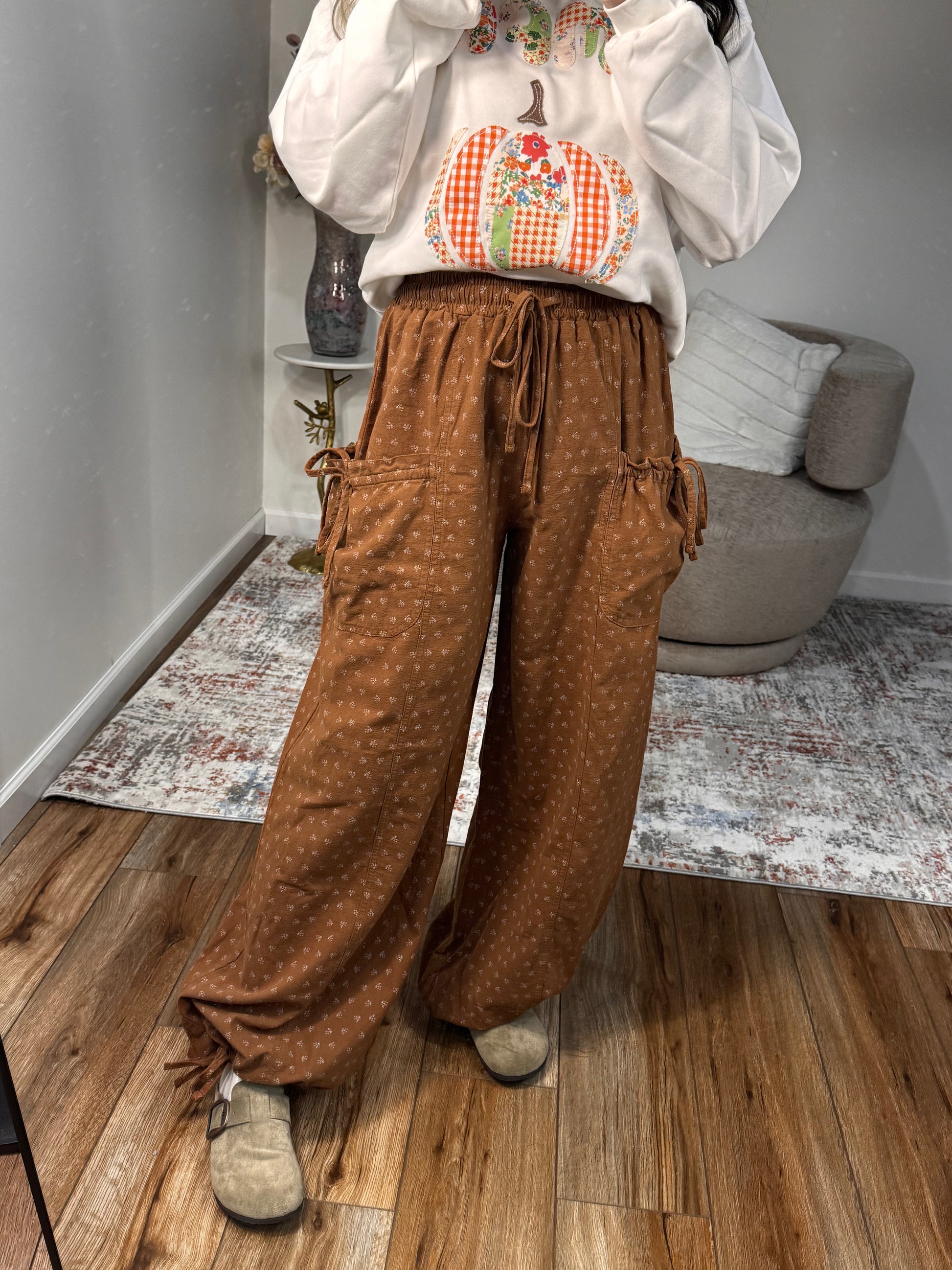 boho drawstring pants