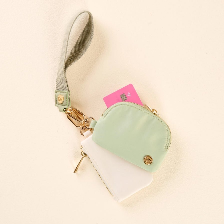 Dynamic Duo Pouch Wristlet - Sage