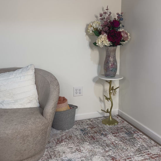  Mock Neck Short Sleeve Cropped Sweater Top mocha mousse