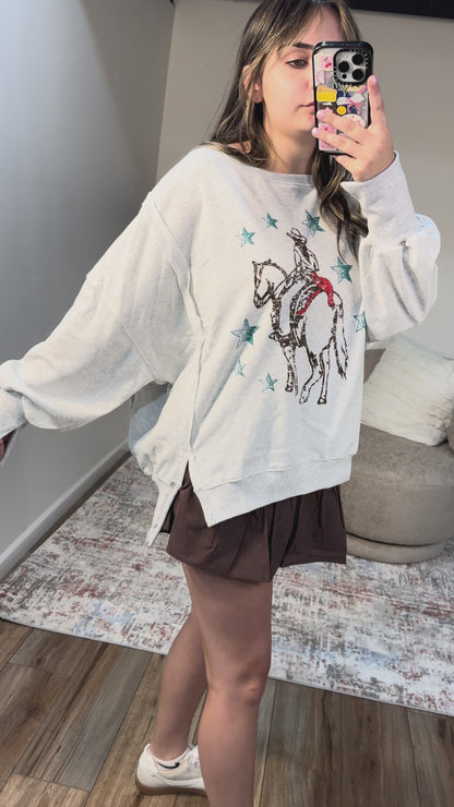 Western Rider Graphic Sweatshirt