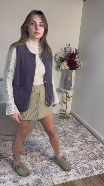 Gracyn Gingham Mini Skort