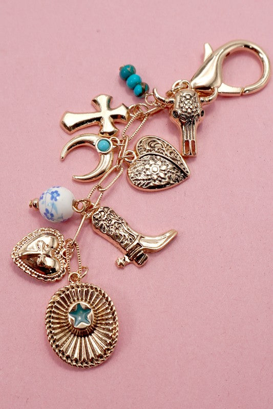 Western Charm Bag Accessory, Gold